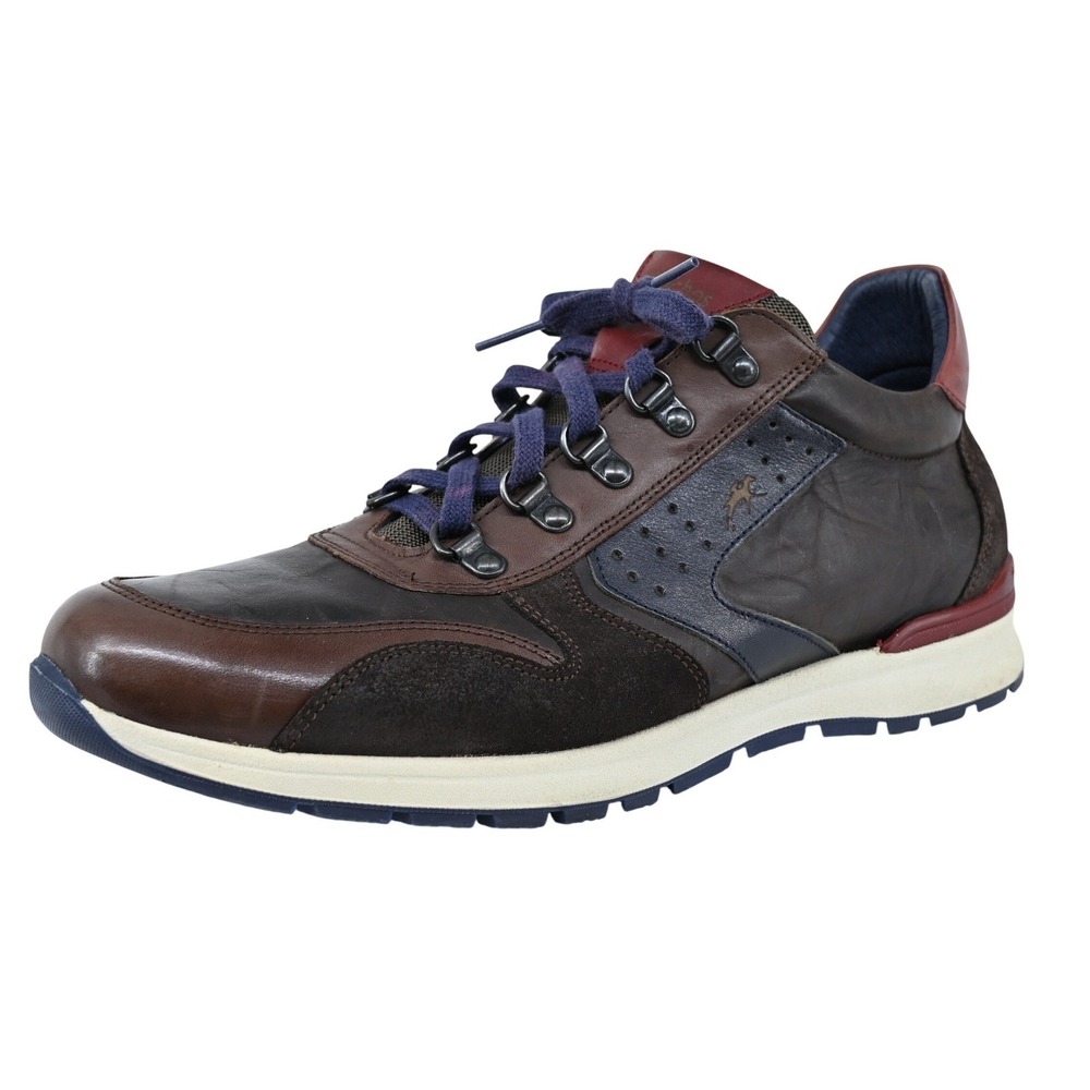 Fluchos F0209 Brown Leather Suede Sneakers Mens 45 US 12 Comfort Shoes Spain VGC